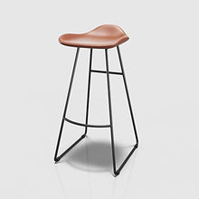 Bar Stool Nordic Style Bar sedia della cucina della casa sedia creativo Bar Stool, 2 pezzi (Color : Brown, Size : 75CM)