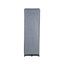 axentia Armadio Pieghevole, Materiale: Legno, Nero/Grigio, ca. 75 x 150 x 50 cm