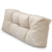 Spatium Cuscini per Pallet Sfoderabili Impermeabile Rivestimento Trapuntato Cuscino per bancale Euro Sedile Schienale 20 cm di Spessore Beige Schienale Lungo 120x40x15