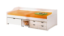 Esidra Beacon Letto con Vani Contenitore e Casetti, Bianco, Singolo, 97x206x70 cm, vetro