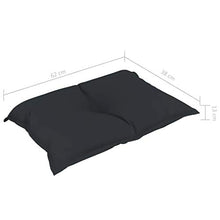 Cuscino spalliera per divani, Cuscini per Divani su Pallet, 4 pz, Antracite in Tessuto, Antracite e Verde