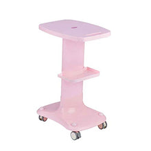 YIN YIN Carrello per Ripiani Carrello di stoccaggio - Carrello Doppio per Bellezza Carrello per Salone di Bellezza, Supporto per mensola per Staffa, Mobile Rack Carrello a rulli