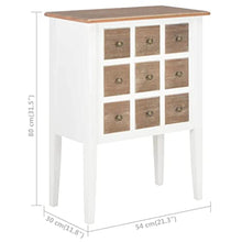 vidaXL Credenza Elegante Carattere Rustico Solida Raffinata Pulizia Facile Classica Madia Buffet Mobiletto Armadio Bianco Legno Massello