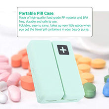 zhuolong Organizer portapillole Magnetico Portatile Pieghevole con Custodia per medicinali con 7 Scomparti(Verde)