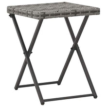 FAMIROSA Set da Pranzo da Giardino 5 pz Pieghevole in Polyrattan Grigio