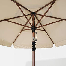 BETSÖ/VÅRHOLMEN ombrellone 243x Ø300 cm marrone effetto legno/beige