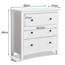 XHCP Cassettiera per Camera da Letto con Ampio vano Contenitore