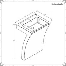 Mobile Bagno con Lavabo Integrato in Resina a Forma di Numero 7