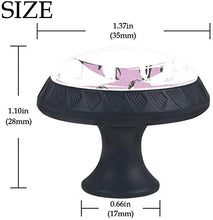 Pinguino Pomelli per Porta Set di 4 Pomelli per Mobili Manopole per Cassetti Cucina Armadio Vetro