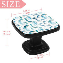 Marlin granchi tartarughe e meduse Pomelli per Porta Set di 4 Pomelli per Mobili Manopole per Cassetti Cucina Armadio Vetro