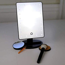 AJH Specchio cosmetico Illuminato 10X Controsoffitto ingranditore Specchio per Trucco cosmetico Specchio per Trucco da Viaggio Specchio per truc