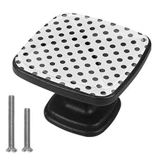 Motivo a punti neri Pomelli per Porta Set di 4 Pomelli per Mobili Manopole per Cassetti Cucina Armadio Vetro