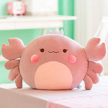YiXing - Cuscino per divano con motivo a granchio, in morbido cotone, 58 cm, colore: grigio, altezza: 58 cm