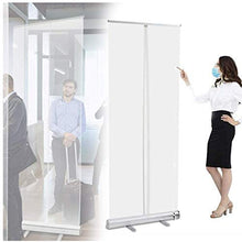 LHQ Pull Up Roller Banner Trasparente/Cancella PVC Mobile Sneeze Shield Shield - Schermo Protettivo per barriera Portatile Schermo divisore
