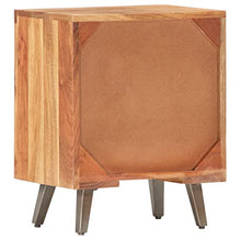 vidaXL Comodino 40x30x50 cm in Legno Massello di Acacia