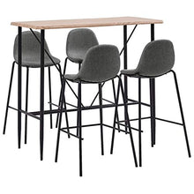 SKM Set da Bar 5 pz in Tessuto Grigio Talpa I