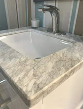 Rubeza Lydia - Top da bagno in marmo Carrara 600 mm