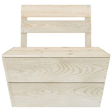 vidaXL Divano Centrale Componibile su Pallet Legno di Abete Impregnato