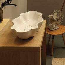 Lavabo d'appoggio Seastar Vitruvit cm 65x39 ceramica bianca