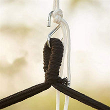 Sedia a hammock Swing con kit hardware, canvas di custodia in custodia a ramme d'attaccatura, comprendente due cuscini di seduta morbida, per camera da letto interni all'aperto, peso massimo 263 libbr