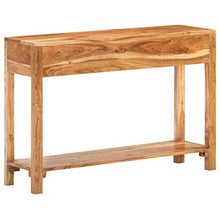 Tidyard Credenza Consolle Rustica con 2 Cassetti e Ripiano in Legno Massello di Acacia 110x30x75,Tavolo Consolle Rustico con 2 Cassetti e 1 Ripiano,Credenza con Cassetti,Credenza per Ingresso