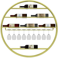 Leifeng Tower Classico Wine Rack Oro battuto Materiale Ferro, del Vino della casa Vetro, fissato al Muro del Vino Display Stand, Supporto Calice (Color : Gold)