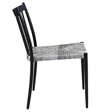 Sedia Martinica nera in alluminio, da 46x87x56 cm Nero