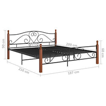 FAMIROSA Giroletto Nero in Metallo 180x200 cm-4937