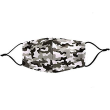 PanStro Maschera Antipolvere Coprente Viso Uomo e Donna Lavabile in Cotone Camouflage Crema Solare 5 Pezzi