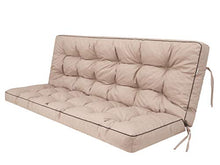Cuscino per panca da giardino, per dondolo da giardino, per dondolo da giardino, per altalena da giardino e da interni, 150 cm, beige