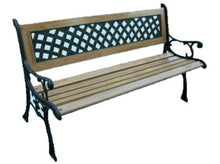 PEBSHOP Panchina Struttura in ghisa 126 x 56 x H74 cm.