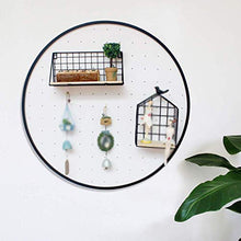 Semplicità Elegante Scaffale a Muro Scaffale Galleggiante Scaffali Piastra per Fori Moderna Semplice Stoccaggio Multifunzione Negozio Di Caffè per la Casa, 6 Ganci, HJJ, a, 70x70cm