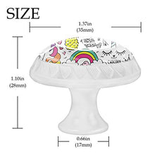 Maniglie per cassetti Manopole per cassetti Manopole rotonde Confezione da 4 per armadietto, cassetti, cassettiere, cassettiere ecc - Fine settimana arcobaleno di cactus
