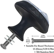 Squalo Pomelli per Porta Set di 4 Pomelli per Mobili Manopole per Cassetti Cucina Armadio Vetro