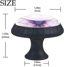 Amore romantico fiore rosa Pomelli per Porta Set di 4 Pomelli per Mobili Manopole per Cassetti Cucina Armadio Vetro