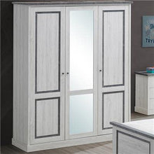 Leonie, armadio a 3 ante, colore: rovere grigio