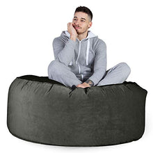 Lounge Pug®, Pouf Sacco Gigante 'Mammut', Velluto - Grafite