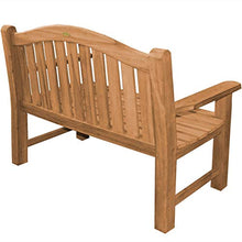 Panca da parcheggio XXL Catania Teak in legno massiccio extra forte