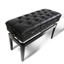 XIAOPENG Panca per Pianoforte per Due Persone Deluxe Sgabello per Pianoforte per Artista in Altezza Regolabile Facile da Montare con Vano per la Musica e Pelle di Alta qualità
