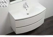 Bagno Italia Mobile arredo bagno Curvet 100 cm disponibile in 3 colori 2 cassetti lavabo in resina I