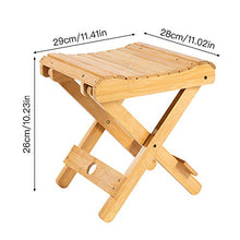 SANGDA Sgabello pieghevole in bambù, in legno, per bagno, doccia, casa, portatile, pieghevole, per la doccia, da barba e doccia, per giardino, bagno, balcone, spa