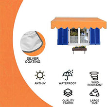 WBTY - Tenda da sole rettangolare per esterni, cortile e cortile, in tessuto resistente agli UV, per giardino, pieghevole, resistente all'usura e alla pioggia