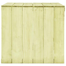 E E-NICES Tavolo da Giardino 150x87x80 cm in Legno di Pino Impregnato