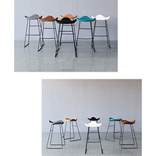 LF- Personality Bar Stool Bar Stool Bar Stool Bar Sedia di Metallo in Ferro battuto Home Ristorante Sgabello Alto semplicità (Color : Gray, Size : 65cm)