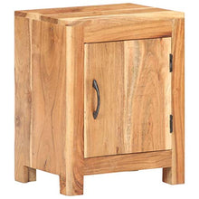FAMIROSA Comodino 40x30x50 cm in Legno Massello di Acacia-0474