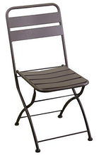 Set Tavolo e 2 Sedie Pieghevoli da Giardino in Metallo Rovigo Antracite