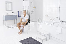 Ridder A0050301 - Sgabello pieghevole da bagno, colore: Bianco