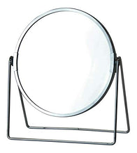 Specchio doppio lato - ingrandito x 3 metallo rotondo cromato specchio trucco su supporto