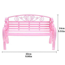 Sedia in plastica per bambola, graziosa e durevole, in stile miniatura, stile moderno, per giardino, patio, parco e giardino