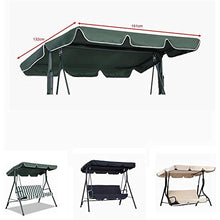 Yoyoo - Copertura di ricambio per dondolo da giardino a 3 posti, per giardino, patio, veranda, cortile